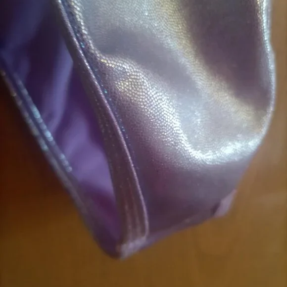 Purple Metallic Bodysuit Sz L/XL - Picture 3 of 6